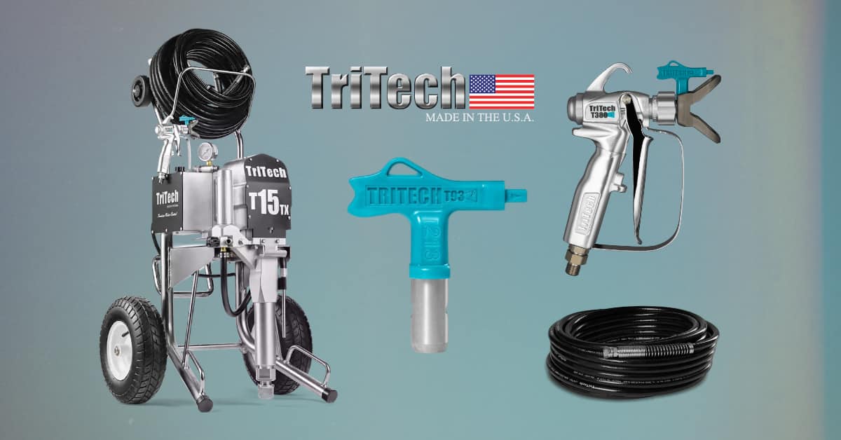 professional grade airless spray equipment with gun, tip and hose